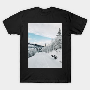 Wintertime in Norway - Snowy Landscape in Rondane National Park T-Shirt